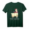 Lustiges Alpaka Weihnachts T-Shirt – Frohes Lamachten Geschenk für Weihnachten, Freundinnen & Freunde, klassisch geschnitten