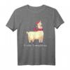 Lustiges Alpaka Weihnachts T-Shirt – Frohes Lamachten Geschenk für Weihnachten, Freundinnen & Freunde, klassisch geschnitten