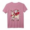 Weihnachten Geschenkidee: Weihnachtsmann reitet Lama T-Shirt – Lustiges Tiermotiv für festliche Freude