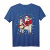 Weihnachten Geschenkidee: Weihnachtsmann reitet Lama T-Shirt – Lustiges Tiermotiv für festliche Freude