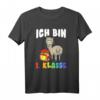 Ich Bin 1. Klasse Lama Schulanfang Mädchen T-Shirt - Lustiges Einschulungsshirt als Geschenk für den ersten Schultag