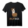 Lustiges Alpaka Lama T-Shirt mit Lederhose und Hut - Perfektes Geschenk für Lama Liebhaber zu Weihnachten & Hanukkah