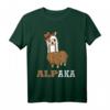 Lustiges Alpaka Lama T-Shirt mit Lederhose und Hut - Perfektes Geschenk für Lama Liebhaber zu Weihnachten & Hanukkah