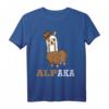 Lustiges Alpaka Lama T-Shirt mit Lederhose und Hut - Perfektes Geschenk für Lama Liebhaber zu Weihnachten & Hanukkah