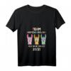 Lustiges Lama T-Shirt mit V-Ausschnitt für Damen – Homeschooling 2021 Geschenkidee für Schüler und Eltern während der Pandemie