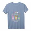 Lustiges Lama T-Shirt mit V-Ausschnitt für Damen – Homeschooling 2021 Geschenkidee für Schüler und Eltern während der Pandemie