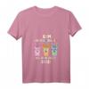Lustiges Lama T-Shirt mit V-Ausschnitt für Damen – Homeschooling 2021 Geschenkidee für Schüler und Eltern während der Pandemie