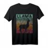 Lama Retro Vintage Alpaka Lama Retro Lama T-Shirt – Stylisches Tier Motiv für Kinder, Jugendliche und Erwachsene, perfekt als Lama- und Alpakageschenk