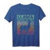 Lama Retro Vintage Alpaka Lama Retro Lama T-Shirt – Stylisches Tier Motiv für Kinder, Jugendliche und Erwachsene, perfekt als Lama- und Alpakageschenk