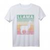 Lama Retro Vintage Alpaka Lama Retro Lama T-Shirt – Stylisches Tier Motiv für Kinder, Jugendliche und Erwachsene, perfekt als Lama- und Alpakageschenk