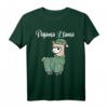 Lustiges Lama Pyjama Schlafenszeit Lama Pyjama Alpaka T-Shirt – Perfektes Geschenk für Lama-Fans, Kinder & Tierliebhaber