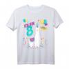 Kinder Geburtstag 8 Jahre Lama Alpaka T-Shirt – Lustiges Geburtstagsoutfit für Mädchen und Jungen, tolles Geschenkidee für achtjährige Kinder
