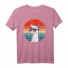 Lustiges Alpaka Lama T-Shirt mit Sonnenbrille - Vintage Retro Tier Design für Frühling & Sommer, Perfekt für Tierliebhaber