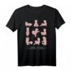 Yoga Lama T-Shirt mit Übungen, Positionen & Fitness - Humorvolles Yoga- und Meditations-Geschenk für Yogis und Alpaka-Fans