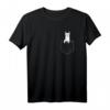 Lama Alpaka in Brusttasche schaut heraus - Lustiges Tier T-Shirt als Geschenkidee für Lamas-Fans und Tierliebhaber