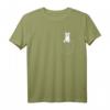 Lama Alpaka in Brusttasche schaut heraus - Lustiges Tier T-Shirt als Geschenkidee für Lamas-Fans und Tierliebhaber