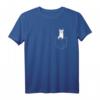 Lama Alpaka in Brusttasche schaut heraus - Lustiges Tier T-Shirt als Geschenkidee für Lamas-Fans und Tierliebhaber