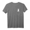 Lama Alpaka in Brusttasche schaut heraus - Lustiges Tier T-Shirt als Geschenkidee für Lamas-Fans und Tierliebhaber