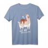 Lama No Problama Faultier und Alpaka T-Shirt – Lustiges Tiermotiv für Tierliebhaber, bequem geschnitten