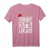 Straight Outta Lapland - Lustiges Weihnachts T-Shirt für Damen, Herren, Kinder & Familien als Xmas Geschenk