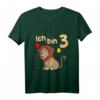 Kinder Ich bin Drei 3 Jahre Löwe Sternzeichen T-Shirt – Perfektes Geburtstagsgeschenk für kleine Löwenfans und Tierliebhaber