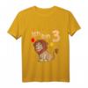 Kinder Ich bin Drei 3 Jahre Löwe Sternzeichen T-Shirt – Perfektes Geburtstagsgeschenk für kleine Löwenfans und Tierliebhaber