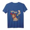 Kinder Ich bin Drei 3 Jahre Löwe Sternzeichen T-Shirt – Perfektes Geburtstagsgeschenk für kleine Löwenfans und Tierliebhaber