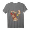 Kinder Ich bin Drei 3 Jahre Löwe Sternzeichen T-Shirt – Perfektes Geburtstagsgeschenk für kleine Löwenfans und Tierliebhaber