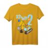 Kinder Ich Bin Zwei 2 Jahre Geburtstag T-Shirt mit Bagger, Löwe und Luftballons – Perfekt für den Kindergeburtstag kleiner Jungen