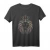 Unisex T-Shirt König der Tiere mit Löwen-Kopf-Krone - Savannen-Löwen Design, Perfekt als Geschenk zu Weihnachten, Geburtstag & für Partys