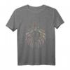 Unisex T-Shirt König der Tiere mit Löwen-Kopf-Krone - Savannen-Löwen Design, Perfekt als Geschenk zu Weihnachten, Geburtstag & für Partys