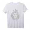 Unisex T-Shirt König der Tiere mit Löwen-Kopf-Krone - Savannen-Löwen Design, Perfekt als Geschenk zu Weihnachten, Geburtstag & für Partys
