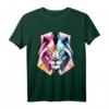 Moderner Löwen-Polygon T-Shirt – Trendiges Tiermotiv für stilbewusste Tierliebhaber mit klassischem Schnitt