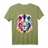 Moderner Löwen-Polygon T-Shirt – Trendiges Tiermotiv für stilbewusste Tierliebhaber mit klassischem Schnitt