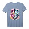 Moderner Löwen-Polygon T-Shirt – Trendiges Tiermotiv für stilbewusste Tierliebhaber mit klassischem Schnitt