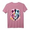 Moderner Löwen-Polygon T-Shirt – Trendiges Tiermotiv für stilbewusste Tierliebhaber mit klassischem Schnitt