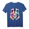 Moderner Löwen-Polygon T-Shirt – Trendiges Tiermotiv für stilbewusste Tierliebhaber mit klassischem Schnitt