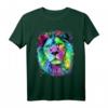 Bunter PopArt Löwe Tierportrait T-Shirt – Fröhliches Geschenk für Tier- und Afrika-Fans, Raubkatzen-Liebhaber