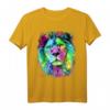 Bunter PopArt Löwe Tierportrait T-Shirt – Fröhliches Geschenk für Tier- und Afrika-Fans, Raubkatzen-Liebhaber