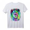 Bunter PopArt Löwe Tierportrait T-Shirt – Fröhliches Geschenk für Tier- und Afrika-Fans, Raubkatzen-Liebhaber