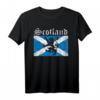 Schottland Löwen Wappen Retro T-Shirt – Perfektes Geschenk für Schottland-Fans, Reisende und Dudelsack-Liebhaber