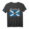 Schottland Löwen Wappen Retro T-Shirt – Perfektes Geschenk für Schottland-Fans, Reisende und Dudelsack-Liebhaber