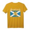 Schottland Löwen Wappen Retro T-Shirt – Perfektes Geschenk für Schottland-Fans, Reisende und Dudelsack-Liebhaber