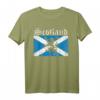 Schottland Löwen Wappen Retro T-Shirt – Perfektes Geschenk für Schottland-Fans, Reisende und Dudelsack-Liebhaber