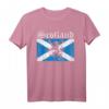 Schottland Löwen Wappen Retro T-Shirt – Perfektes Geschenk für Schottland-Fans, Reisende und Dudelsack-Liebhaber