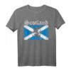Schottland Löwen Wappen Retro T-Shirt – Perfektes Geschenk für Schottland-Fans, Reisende und Dudelsack-Liebhaber