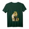 König Löwe & Königin Löwe T-Shirt mit V-Ausschnitt – Perfektes Geschenk für Paare, Geburtstag & Weihnachten