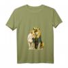König Löwe & Königin Löwe T-Shirt mit V-Ausschnitt – Perfektes Geschenk für Paare, Geburtstag & Weihnachten