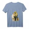 König Löwe & Königin Löwe T-Shirt mit V-Ausschnitt – Perfektes Geschenk für Paare, Geburtstag & Weihnachten