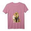 König Löwe & Königin Löwe T-Shirt mit V-Ausschnitt – Perfektes Geschenk für Paare, Geburtstag & Weihnachten